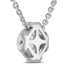 Thumbnail Image 3 of Unspoken Diamond Solitaire Necklace 1/2 ct tw 14K White Gold 18&quot; (I1/I)