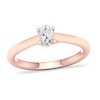 Thumbnail Image 0 of Diamond Solitaire Ring 1/3 ct tw Oval-cut 14K Rose Gold (SI2/I)