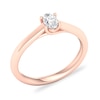 Thumbnail Image 3 of Diamond Solitaire Ring 1/3 ct tw Oval-cut 14K Rose Gold (SI2/I)