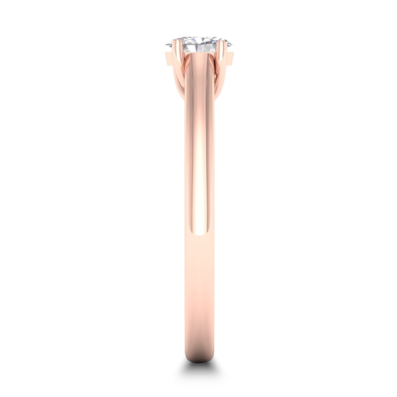 Diamond Solitaire Ring 1/4 ct tw Oval-cut 14K Rose Gold (SI2/I)