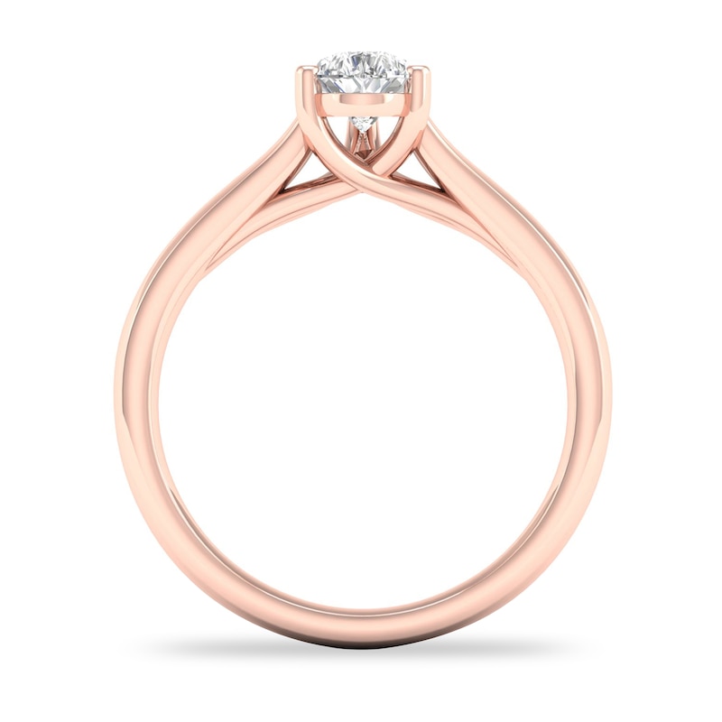Diamond Solitaire Ring 3/4 ct tw Pear-shaped 14K Rose Gold (SI2/I)