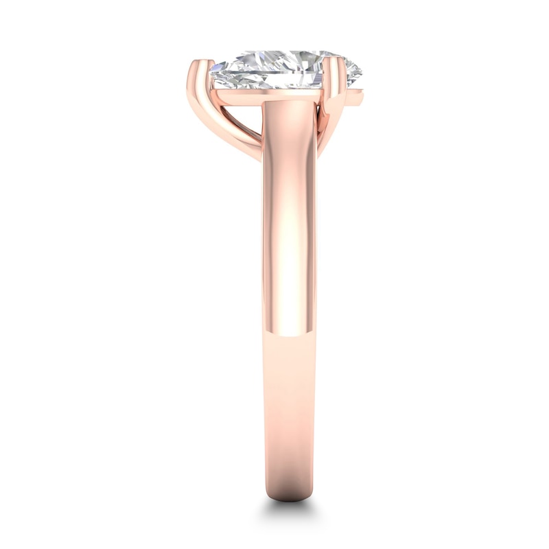 Main Image 2 of Diamond Solitaire Ring 1 ct tw Pear-shaped 14K Rose Gold (SI2/I)