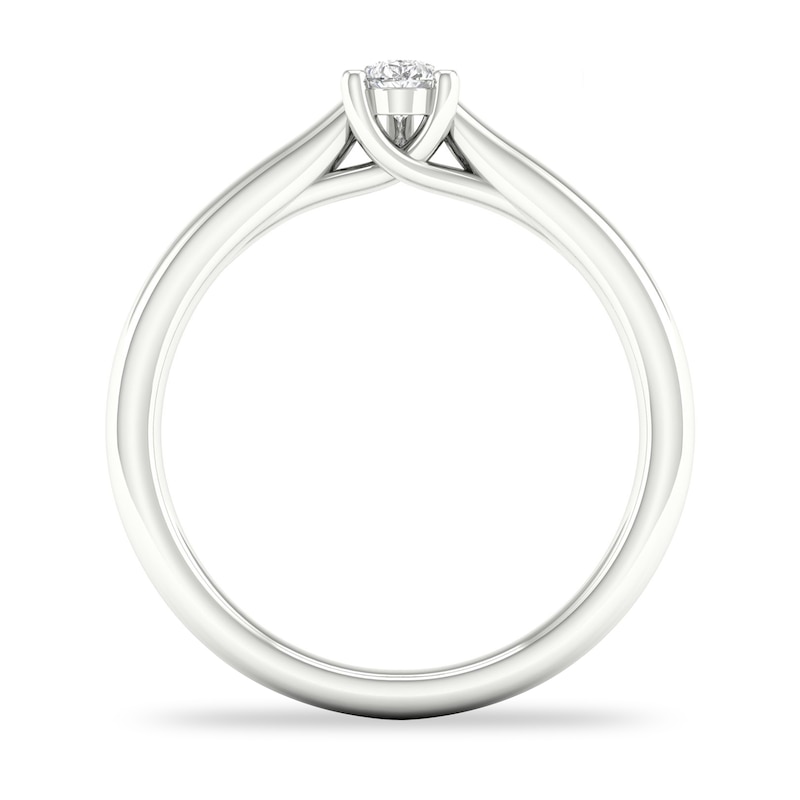 Diamond Solitaire Ring 1/4 ct tw Pear-shaped 14K White Gold (SI2/I)