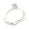 Thumbnail Image 4 of Diamond Solitaire Ring 1/2 ct tw Emerald-cut Platinum (SI2/I)