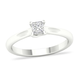 Diamond Solitaire Ring 1/3 ct tw Princess-cut Platinum (SI2/I)