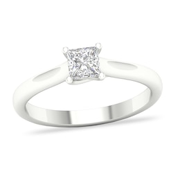 Diamond Solitaire Ring 1/2 ct tw Princess-cut 14K White Gold (SI2/I)