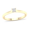 Thumbnail Image 1 of Diamond Solitaire Ring 1/6 ct tw Princess-cut 14K Yellow Gold (SI2/I)