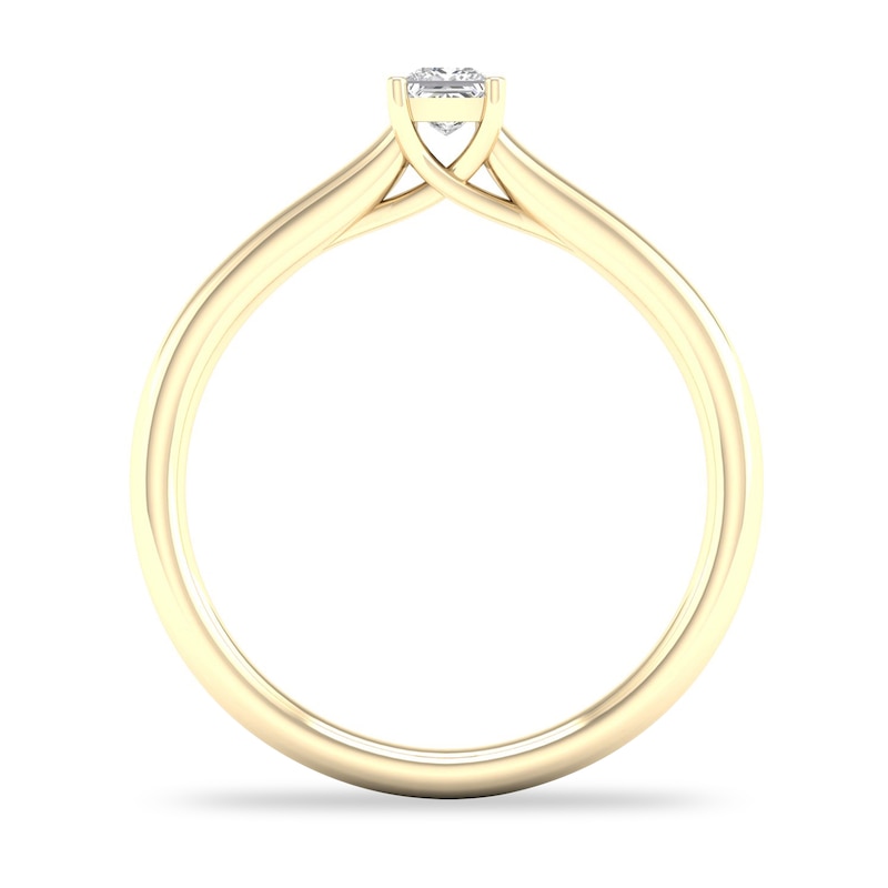 Main Image 3 of Diamond Solitaire Ring 1/6 ct tw Princess-cut 14K Yellow Gold (SI2/I)