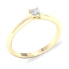 Thumbnail Image 4 of Diamond Solitaire Ring 1/6 ct tw Princess-cut 14K Yellow Gold (SI2/I)