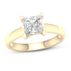 Thumbnail Image 0 of Diamond Solitaire Ring 2 ct tw Princess-cut 14K Yellow Gold (I2/I)