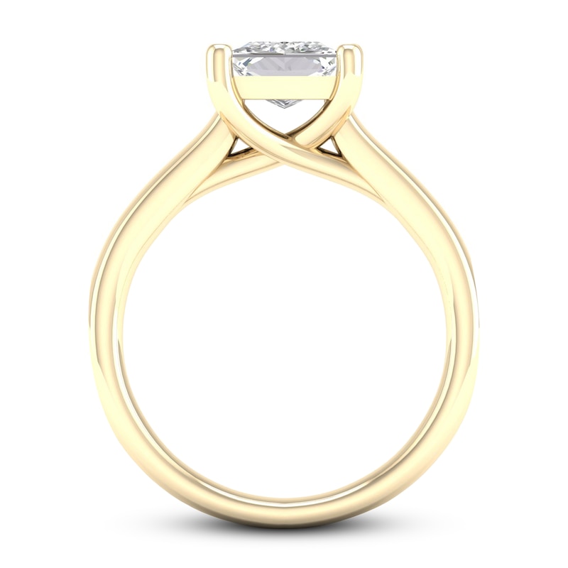 Diamond Solitaire Ring 2 ct tw Princess-cut 14K Yellow Gold (I2/I)