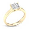 Thumbnail Image 3 of Diamond Solitaire Ring 2 ct tw Princess-cut 14K Yellow Gold (I2/I)