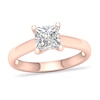 Thumbnail Image 1 of Diamond Solitaire Ring 1-1/2 ct tw Princess-cut 14K Rose Gold (I1/I)