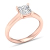 Thumbnail Image 4 of Diamond Solitaire Ring 1-1/2 ct tw Princess-cut 14K Rose Gold (I1/I)