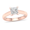 Thumbnail Image 1 of Diamond Solitaire Ring 1-1/2 ct tw Princess-cut 14K Rose Gold (SI2/I)