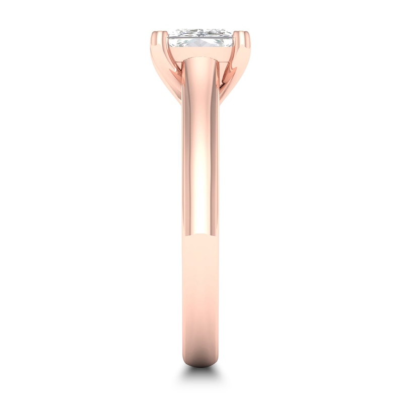 Main Image 2 of Diamond Solitaire Ring 1-1/2 ct tw Princess-cut 14K Rose Gold (SI2/I)