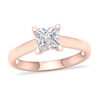 Thumbnail Image 1 of Diamond Solitaire Ring 1-1/4 ct tw Princess-cut 14K Rose Gold (I1/I)