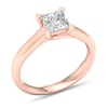 Thumbnail Image 4 of Diamond Solitaire Ring 1-1/4 ct tw Princess-cut 14K Rose Gold (I1/I)