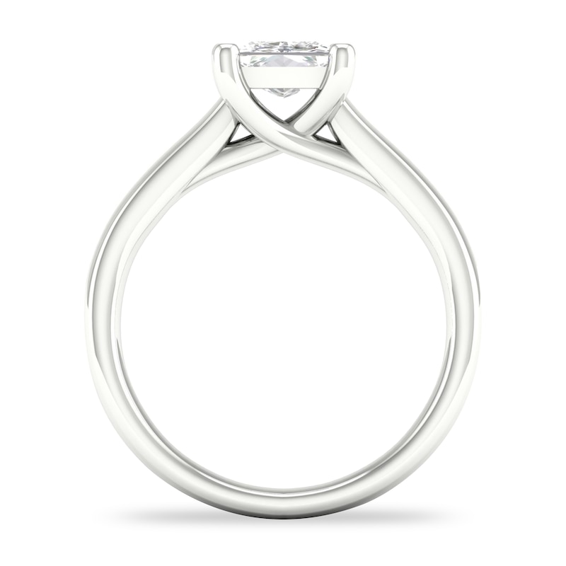 Main Image 3 of Diamond Solitaire Ring 1-1/2 ct tw Princess-cut Platinum (I1/I)