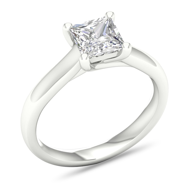 Main Image 4 of Diamond Solitaire Ring 1-1/2 ct tw Princess-cut Platinum (I1/I)