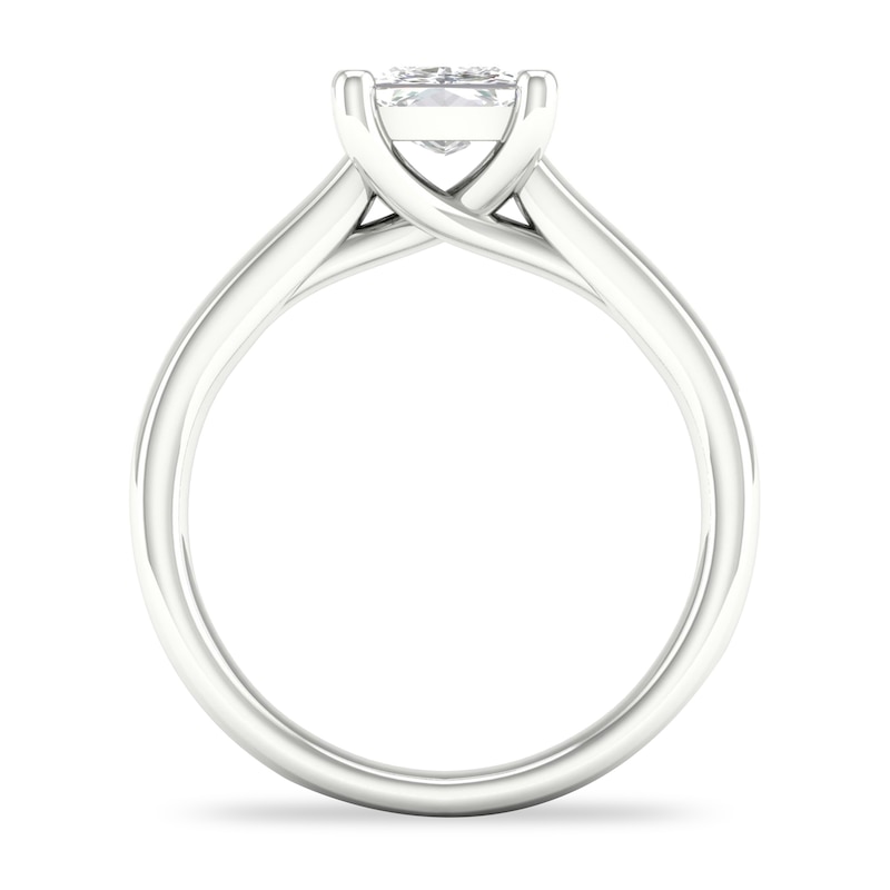 Main Image 3 of Diamond Solitaire Ring 1-1/2 ct tw Princess-cut 14K White Gold (SI2/I)