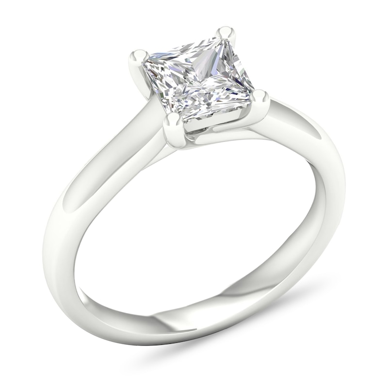 Main Image 4 of Diamond Solitaire Ring 1-1/2 ct tw Princess-cut 14K White Gold (SI2/I)