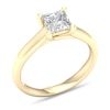 Thumbnail Image 3 of Diamond Solitaire Ring 1-1/4 ct tw Princess-cut 14K Yellow Gold (I1/I)