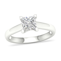 Diamond Solitaire Ring 1-1/4 ct tw Princess-cut Platinum (I1/I)