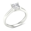 Thumbnail Image 3 of Diamond Solitaire Ring 1-1/4 ct tw Princess-cut Platinum (I1/I)
