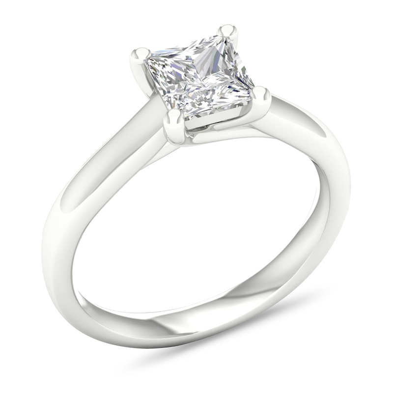 Diamond Solitaire Ring 1-1/4 ct tw Princess-cut Platinum (I1/I)