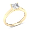 Thumbnail Image 3 of Diamond Solitaire Ring 1-1/4 ct tw Princess-cut 14K Yellow Gold (I2/I)