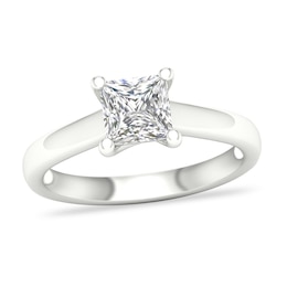 Diamond Solitaire Ring 1-1/4 ct tw Princess-cut Platinum (SI2/I)