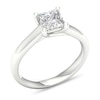 Thumbnail Image 4 of Diamond Solitaire Ring 1-1/4 ct tw Princess-cut Platinum (SI2/I)