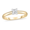 Thumbnail Image 0 of Diamond Solitaire Ring 1/5 ct tw Princess 14K Yellow Gold (I1/I)