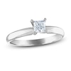 Thumbnail Image 0 of Diamond Solitaire Ring 1/2 ct tw Princess 14K White Gold (I2/I)