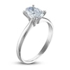 Thumbnail Image 2 of Diamond Solitaire Ring 1 ct tw Oval 14K White Gold (I2/I)