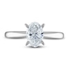 Thumbnail Image 3 of Diamond Solitaire Ring 1 ct tw Oval 14K White Gold (I2/I)