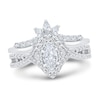 Thumbnail Image 1 of Diamond Bridal Set 1 ct tw Marquise/Round 14K White Gold