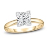 Thumbnail Image 0 of Diamond Solitaire Engagement Ring 1 ct tw Princess 14K Yellow Gold (I2/I)