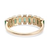 Thumbnail Image 2 of Natural Emerald Anniversary Ring 14K Yellow Gold