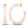 Thumbnail Image 1 of Polished Open Hoop Earrings 14K Rose Gold 35mm