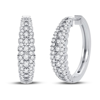 Jared’s Hearts desire 1 Ct diamond hoop earrings current price $4,300  before tax