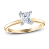 Thumbnail Image 0 of Diamond Solitaire Ring 1 ct tw Princess 14K Yellow Gold (I2/I)