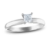 Thumbnail Image 1 of Diamond Solitaire Engagement Ring 3/4 ct tw Princess 14K White Gold (I/I2)