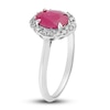 Thumbnail Image 1 of Natural Ruby Engagement Ring 1/8 ct tw 14K White Gold