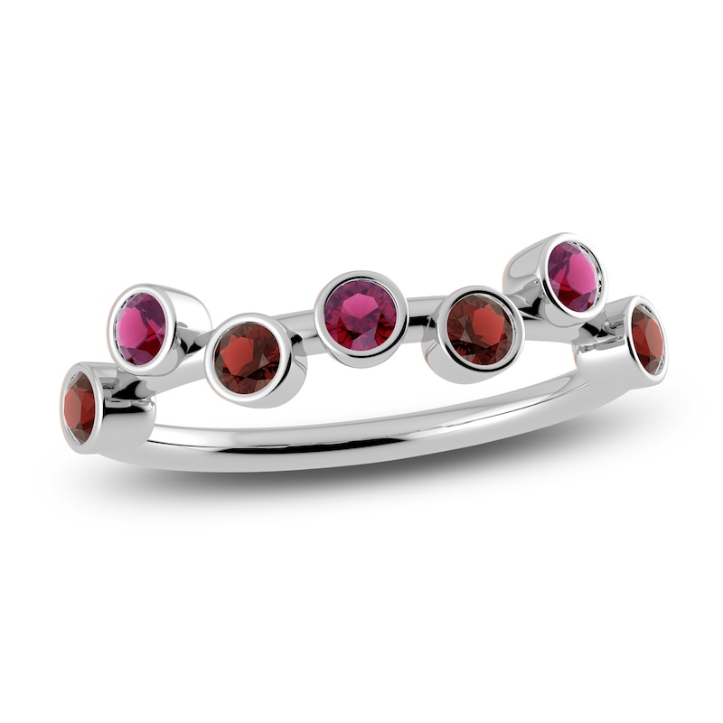 Juliette Maison Natural Garnet & Natural Rhodolite Garnet Ring 10K Gold