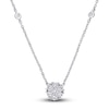 Thumbnail Image 1 of Diamond Necklace 1/3 ct tw Round 14K White Gold 16&quot;