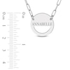 Thumbnail Image 2 of Engravable High-Polish Circle Necklace Sterling Silver 18&quot; 19mm