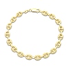 Thumbnail Image 1 of Italia D'Oro Hollow Puffy Mariner Link Bracelet 14K Yellow Gold 8&quot;