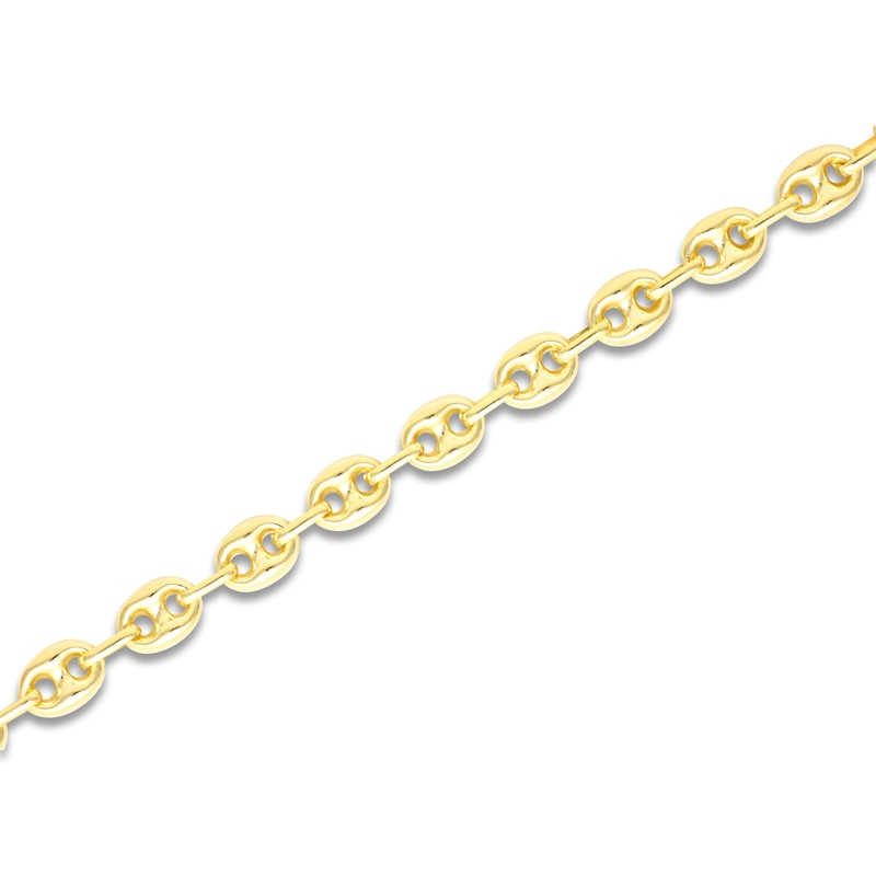 Main Image 3 of Italia D'Oro Hollow Puffy Mariner Link Bracelet 14K Yellow Gold 8&quot;